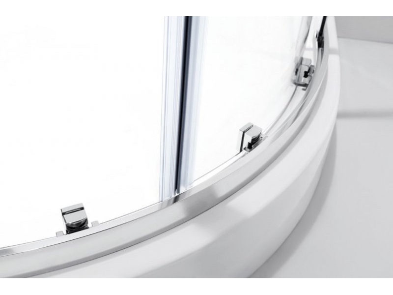 Купить Душевой уголок Cezares Molveno-R-1-100-C-Cr-IV, 100 х 100 см, стекло прозрачное, хром