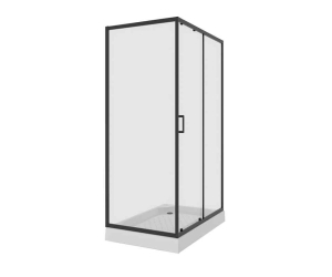 Душевой уголок Niagara Nova 120 х 80 см, профиль черный, стекло прозрачное, NG-6812-08 BLACK