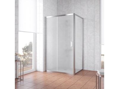 Душевой уголок Vegas Glass ZP+ZPV, 100 x 70 x 190 см, профиль глянцевый хром, стекло сатин