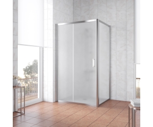 Душевой уголок Vegas Glass ZP+ZPV, 100 x 70 x 190 см, профиль глянцевый хром, стекло сатин