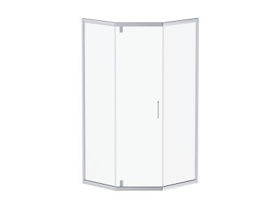 Душевой уголок Damixa Skyline 5-corner, 90 x 90 см, стекло прозрачное, профиль хром, DX35WG-405-090MT