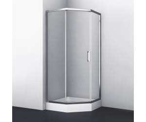 Душевой уголок WasserKRAFT Naab 86S, 100 х 100 х 200 см, профиль хром, стекло прозрачное, 86S38