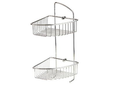 Полка-решетка двухъярусная Veragio Basket VR.GFT-9037.CR, хром