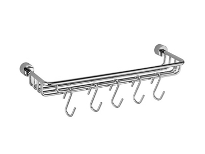 Полка-корзина WasserKRAFT Donau, с крючками, K-9415