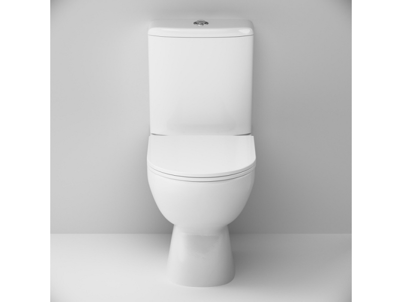 Купить Унитаз-компакт Am.Pm Gem FlashClean безободковый с сиденьем микролифт, C908600SC