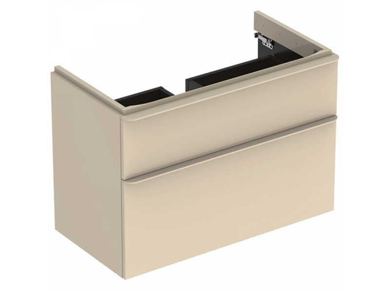 Купить Тумба под раковину Geberit Smyle Square 500.354.JL.1, 90 см, цвет песчаный глянец