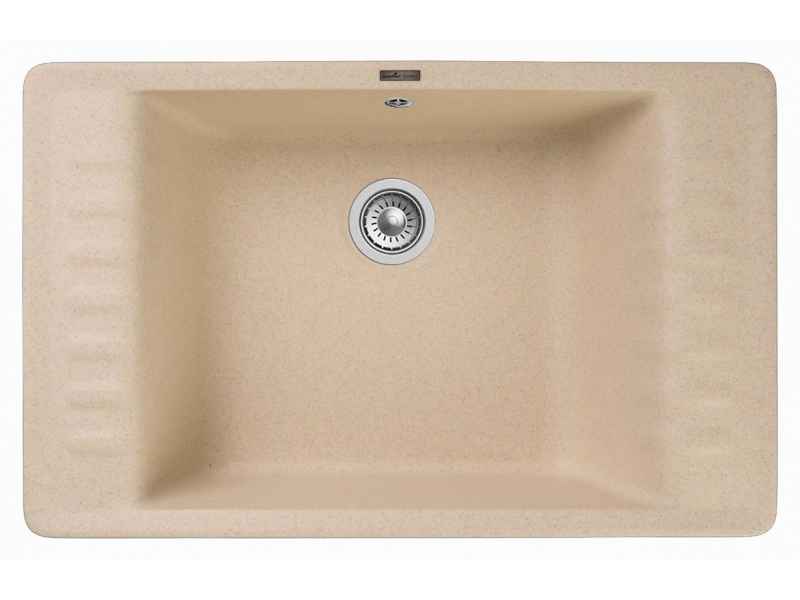 Купить Кухонная мойка GranFest Quarz Z 71, 75.2 x 47.5 см, бежевый