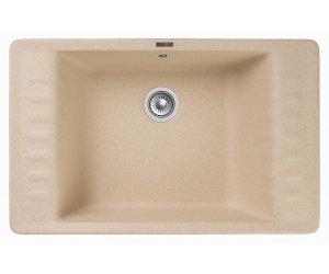Кухонная мойка GranFest Quarz Z 71, 75.2 x 47.5 см, бежевый
