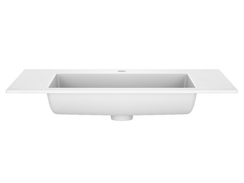 Купить Раковина Vincea 80 см, искусственный камень, белый, VCB-13800W