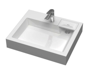 Раковина SuperSan Каспий 60 x 50 см над стиральной машиной, Kas-D1