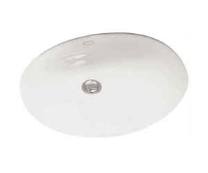 Раковина Jacob Delafon (Kohler) Caxton 43.2 x 35.6 см, встраиваемая, с переливом, белая, 2209-0