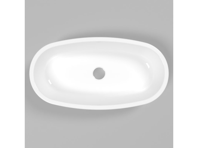 Купить Раковина Whitecross Obsidian C, 65 х 35 см, накладная, белая, 0735.065035.100