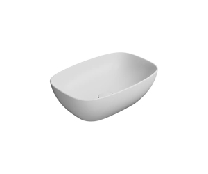 Раковина GSI Nubes накладная, 50 x 35 см, белый матовый, 978409