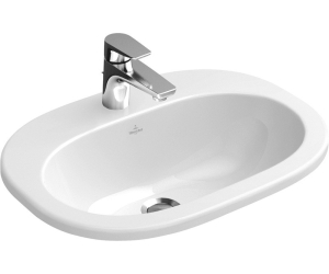Раковина Villeroy&Boch O.novo, 56 х 40,5 см, встраиваемая сверху, альпийский белый, 41615601