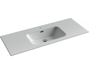 Раковина Ceramica Nova Element CN7006, 121 x 46.5 x 12.5 см, накладная, прямоугольная, с переливом