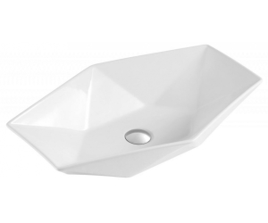 Раковина BelBagno 64 х 41 см, накладная, белая, BB1344B