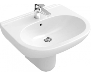Раковина Villeroy&Boch O.novo, 55 х 45 см, подвесная, альпийский белый, 51605501