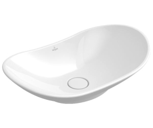 Раковина Villeroy&Boch My Nature Plus, 61 х 36 см, Альпийский белый CeramicPlus, на столшеницу, 411060R1