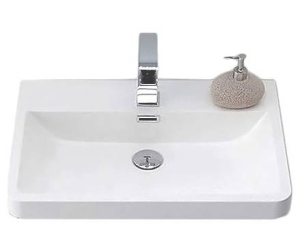 Раковина из искусственного мрамора BelBagno Piramide PIR-650-LVB, 65 х 52 см