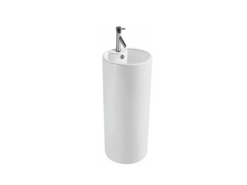 Купить Раковина CeramaLux Серия N, 46 х 46 см, напольная, белая, B135-LT7013