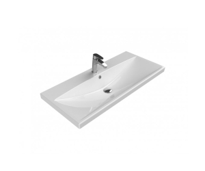 Раковина BelBagno 100 см, керамика, белая, BB-0324-100-LVB