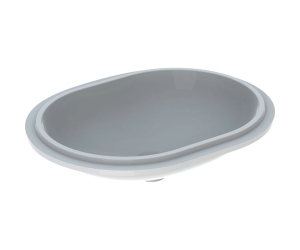 Раковина Geberit Variform 500.758.01.2 55 x 40 см овальная, встраиваемая снизу, без перелива