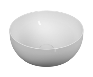 Раковина Vitra Outline 5992B403-0016 накладная цвет - белый глянцевый 40 х 40 х 14.5 см