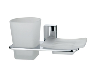 Держатель стакана и мыльницы WasserKRAFT Leine, K-5026