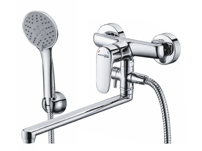 Смеситель для ванны и душа WasserKRAFT 5602L с гарнитуром, хром