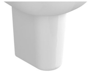 Полупьедестал Vitra S20 5280B003-7201, фарфор, белый