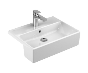 Раковина Villeroy&Boch Memento 55 х 42 см, подвесная, альпийский белый, 413355