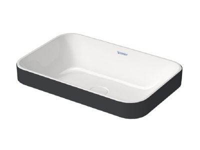 Раковина Duravit Happy D.2 Plus 2359606100 60 x 40 см, антрацит матовый/белый