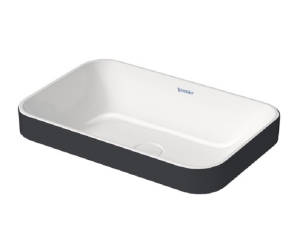 Раковина Duravit Happy D.2 Plus 2359606100 60 x 40 см, антрацит матовый/белый