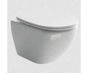 Подвесной безободковый унитаз Ceramica Nova Metropol Rimless, крышка микролифт, CN4002