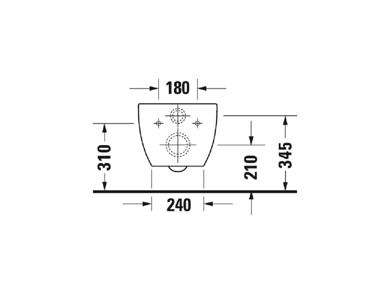 Купить Подвесной унитаз Duravit Architec, безободковый, крышка микролифт, 45720900A1