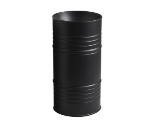 Раковина напольная Kerasan Artwork Barrel, слив в стену, цвет Nero matt черный матовый, 474331