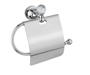 Бумагодержатель Cezares Olimp TRH-01-Sw цвет хром, ручки Swarovski