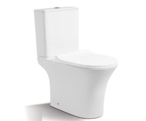 Напольный унитаз Ceramalux 1217-Р безободковый, крышка микролифт