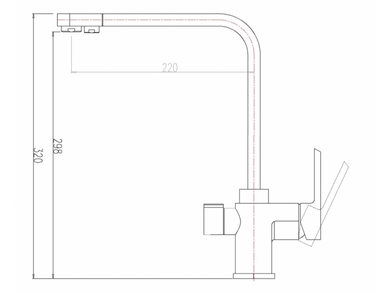 Купить Смеситель Zorg Clean Water ZR 334 YF-BLACK для кухни под фильтр, цвет черный