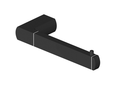 Держатель туалетной бумаги Gustavsberg Square GB41103907 53 18.9 x 6.8 x 3.3 см, черный матовый