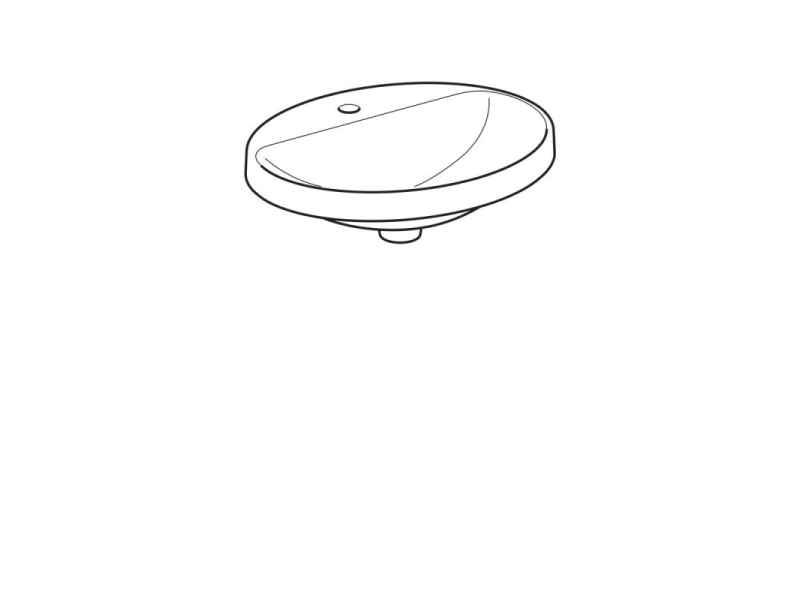 Купить Раковина Geberit Variform 500.714.01.2, 50 x 45 см, белая