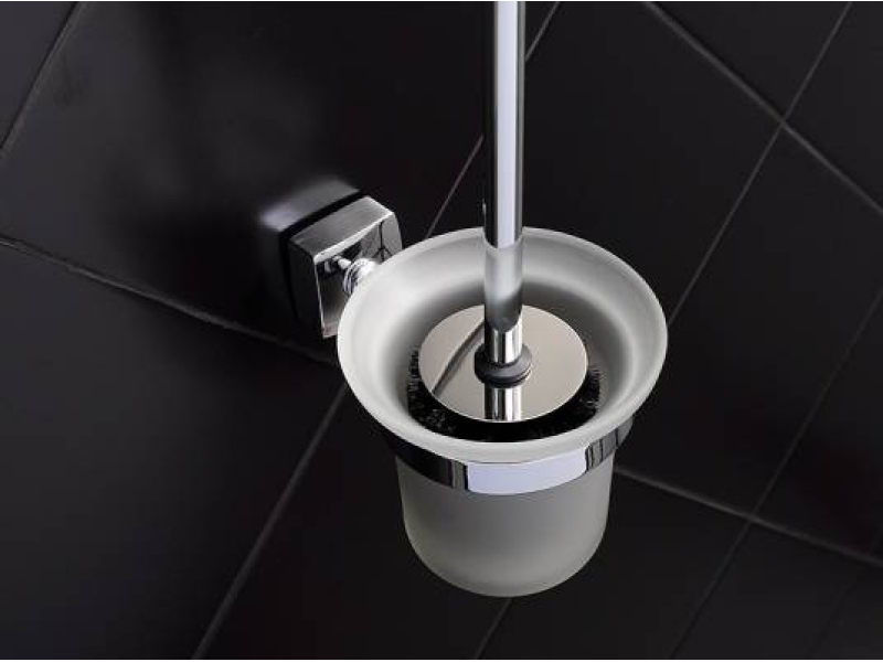 Купить Ершик Fixsen Kvadro FX-61313А с дополнительной щеткой, хром