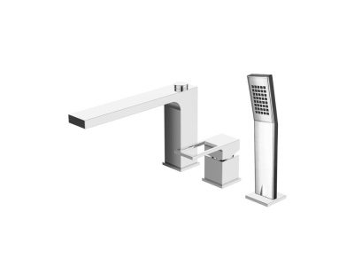 Смеситель BelBagno Romano ROM-BVD-CRM, для ванны и душа, на борт ванны, хром