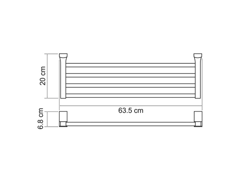Купить Полка для полотенец WasserKRAFT Leine, K-5011