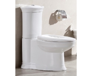 Напольный унитаз CeramaLux Lux Classic 2041 36 х 70 х 80 см сиденье Soft Close, белый