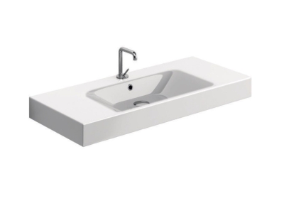 Раковина Kerasan Cento 100 х 45 см, керамика, белая, 355001*1