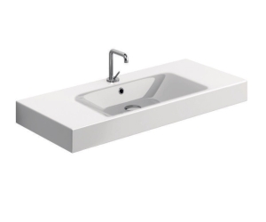 Раковина Kerasan Cento 100 х 45 см, керамика, белая, 355001*1