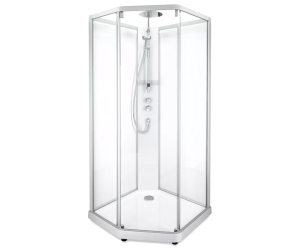 Душевая кабина Ido Showerama 10-5 Comfort 90 х 90 см, стекло прозрачное, профиль серебристый, 131.401.202.302