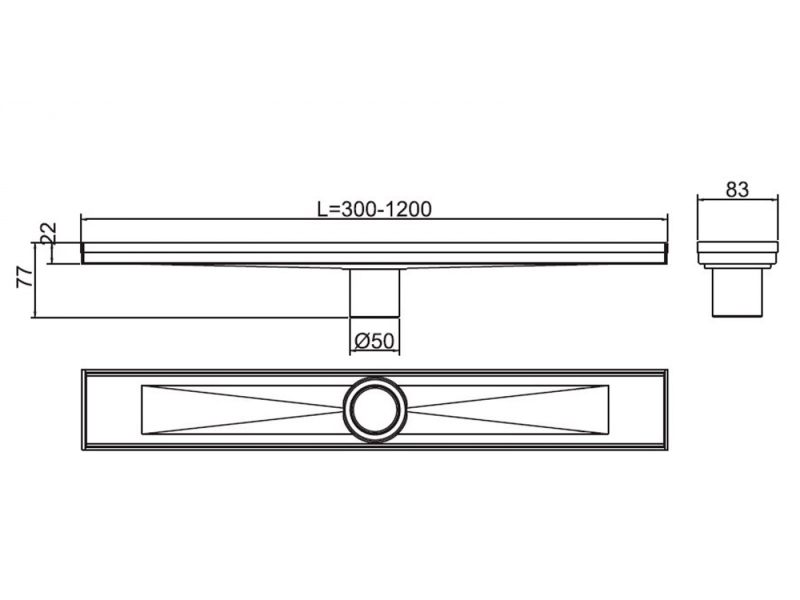 Купить Душевой трап RGW SDR-02-E1 60х9см, 21210260-01