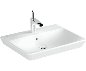 Раковина Vitra T4 4451B003-0001 60 см подвесная, 1 отверстие для смесителя, с переливом